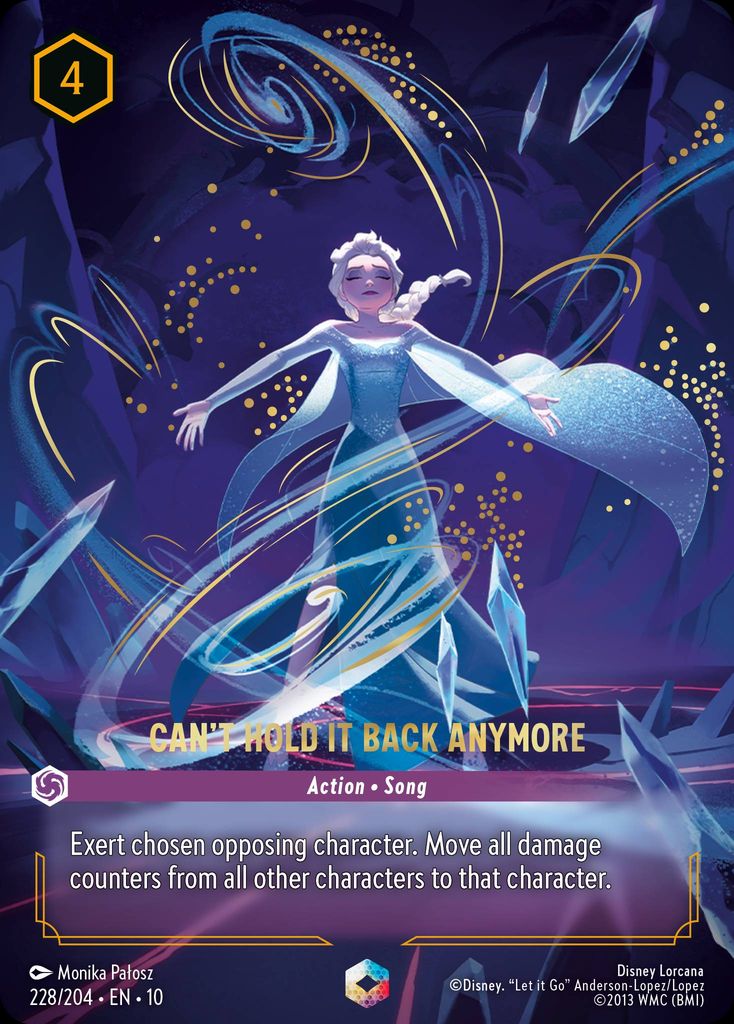 card.io lorcana Can't Hold it Back Anymore • Lorcast All Enchanted cards for Disney