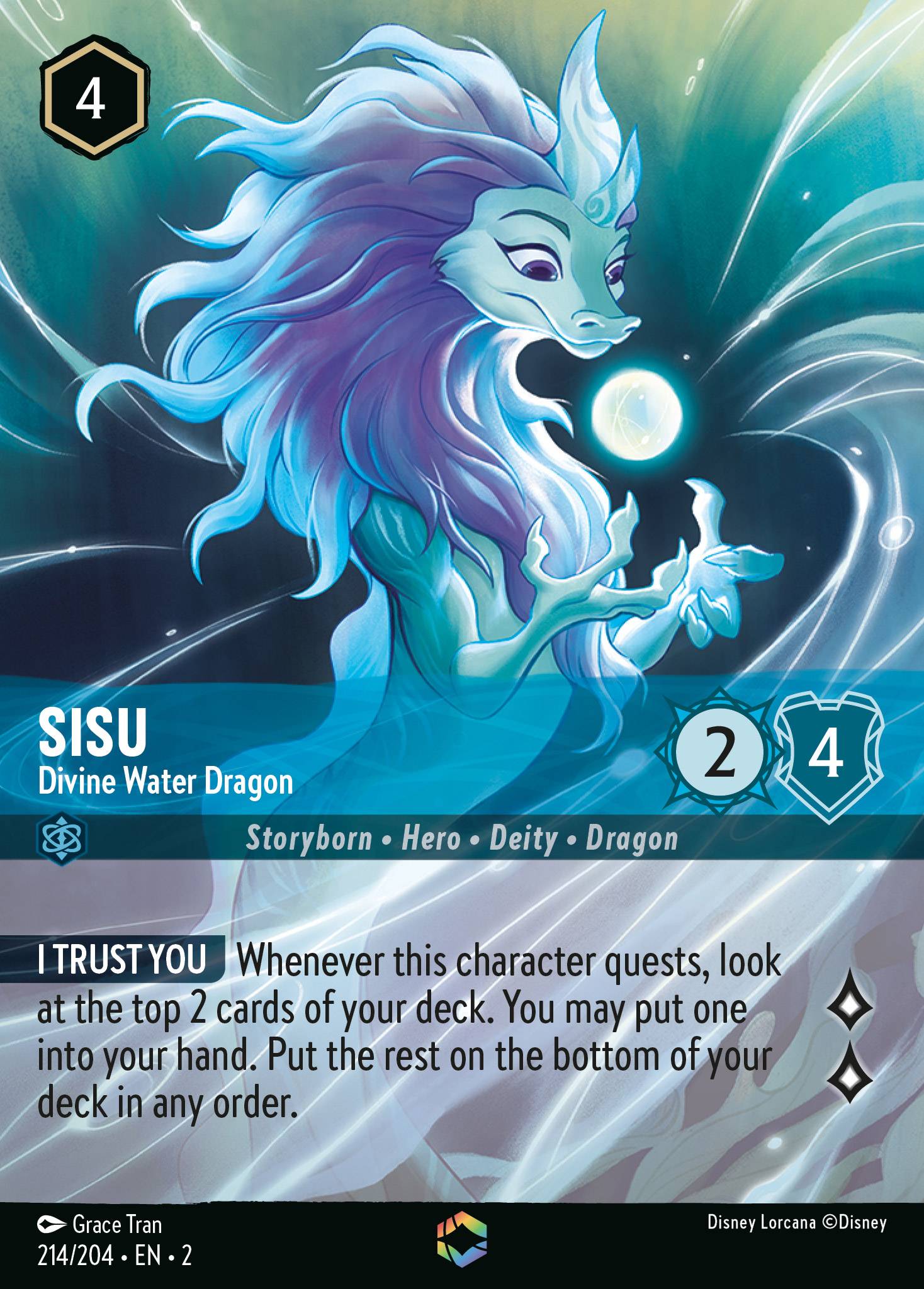 Sisu, Divine Water Dragon • Lorcast - Lorcana Search