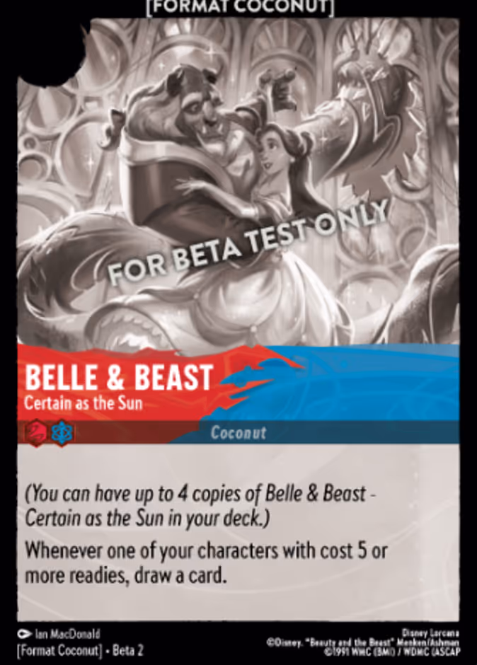 Belle & Beast - "Certain as the Sun" 23/24 (Coconut) — Format Coconut
