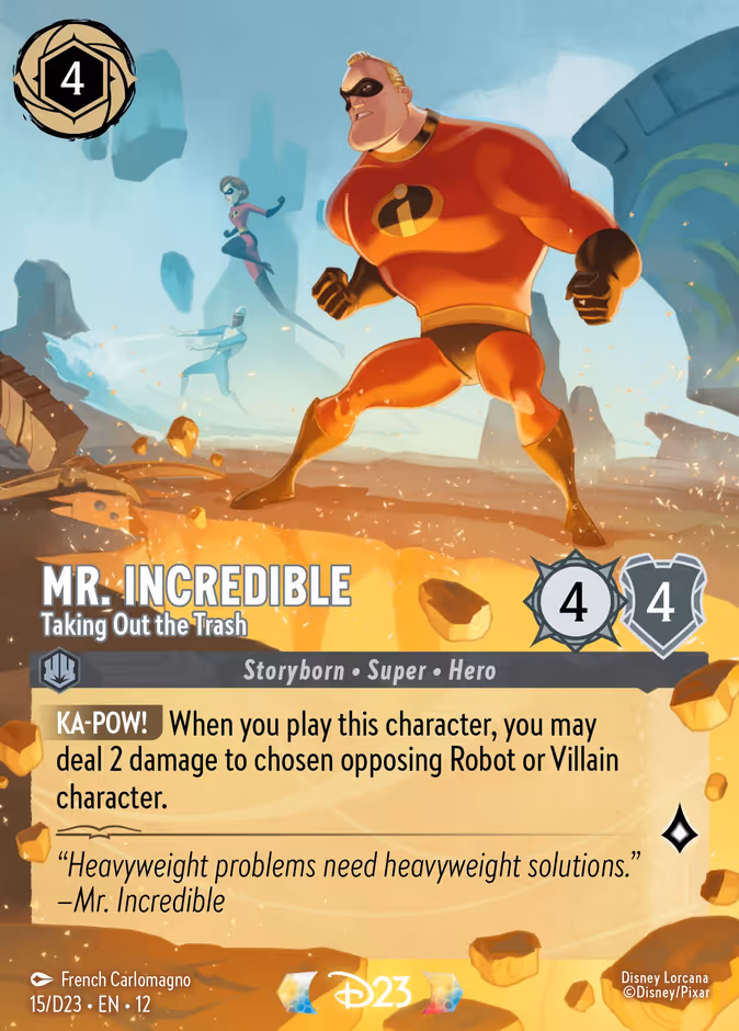 Carta Mr. Incredible · Taking Out the Trash
