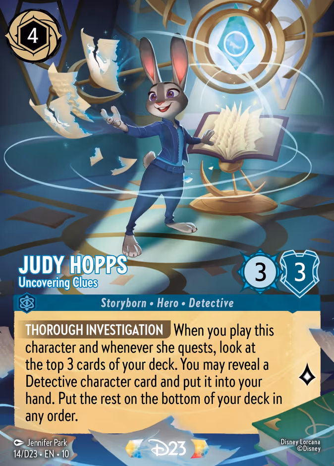 Carta Judy Hopps · Uncovering Clues