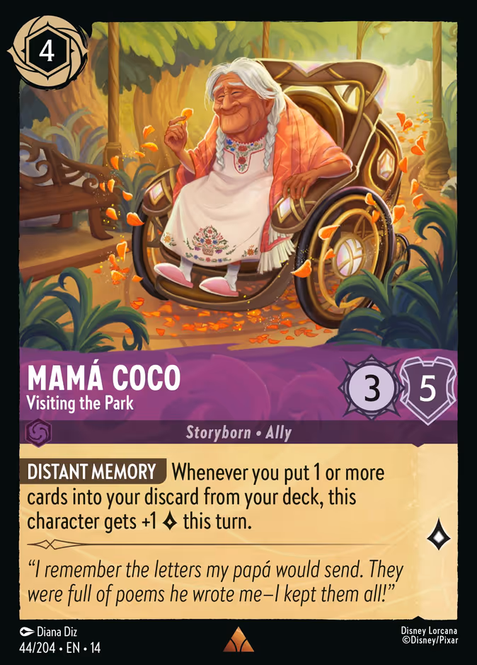 Carta Mamá Coco · Visiting the Park