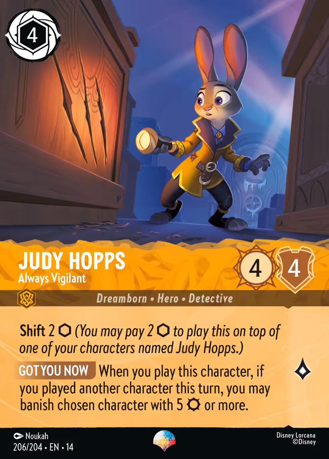 Judy Hopps (Hyperia City) — Disney Lorcana card
