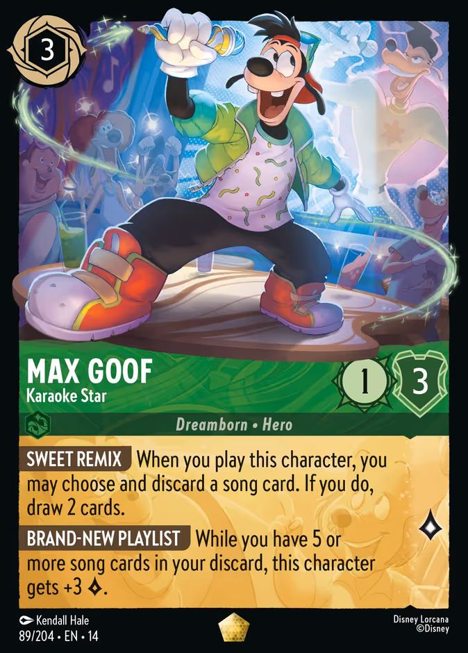 Carta Max Goof · Karaoke Star