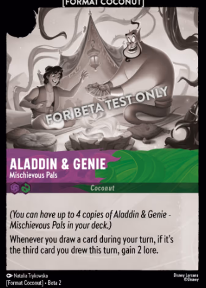 Aladdin & Genie - "Mischievous Pals" 21/24 (Coconut) — Format Coconut