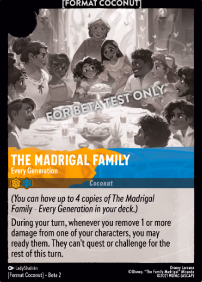 The Madrigal Family - "Every Generation" 20/24 (Coconut) — Format Coconut
