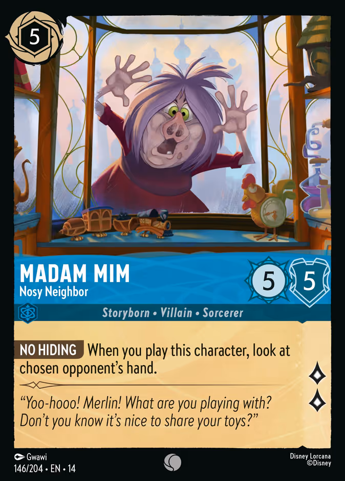 Carta Madam Mim · Nosy Neighbor