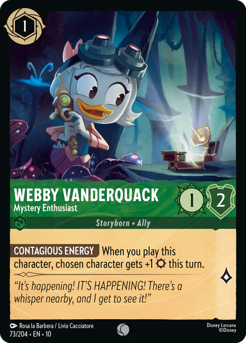 #0073 � Webby Vanderquack - Mystery Enthusiast [Foil] (Foil)