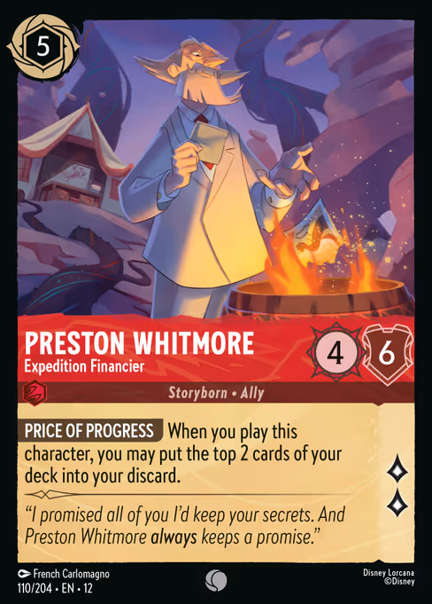 Preston Whitmore Expedition Financier
