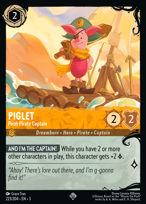 Piglet — Pooh Pirate Captain