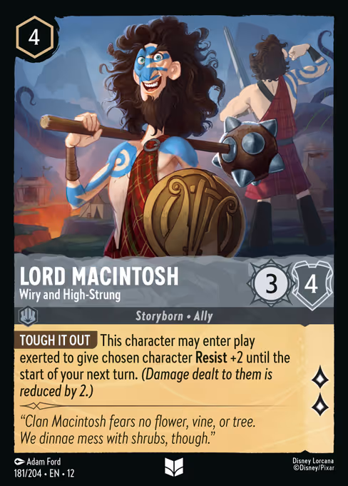 Lord Macintosh Wiry and High-Strung