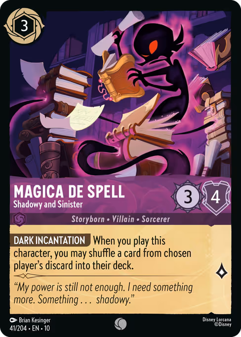 #0041 � Magica De Spell - Shadowy and Sinister [Foil] (Foil)