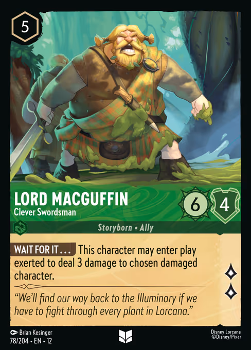 Lord MacGuffin Clever Swordsman