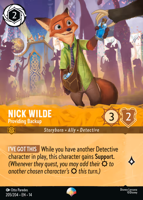 Nick Wilde — Providing Backup
