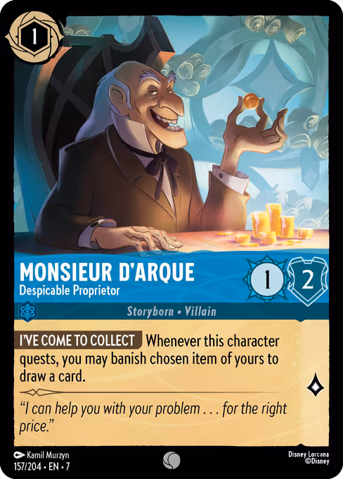 Monsieur D'Arque - Despicable Proprietor