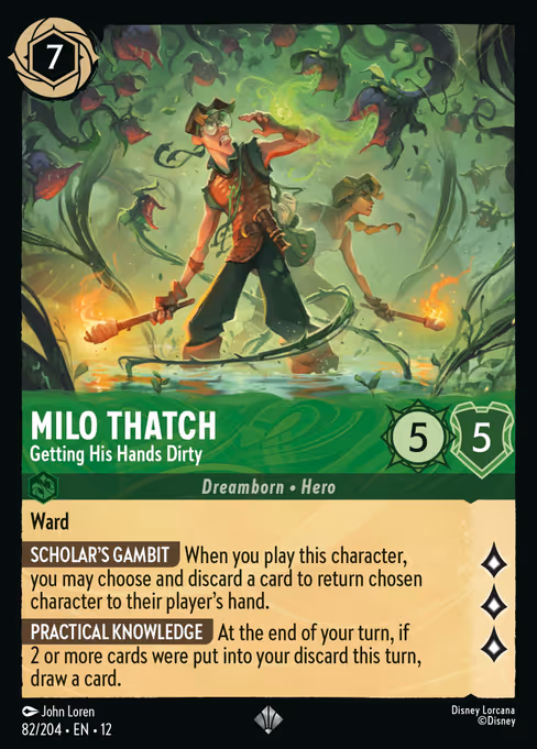 Milo Thatch Getting His Hands Dirty