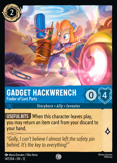 Gadget Hackwrench Finder of Lost Parts