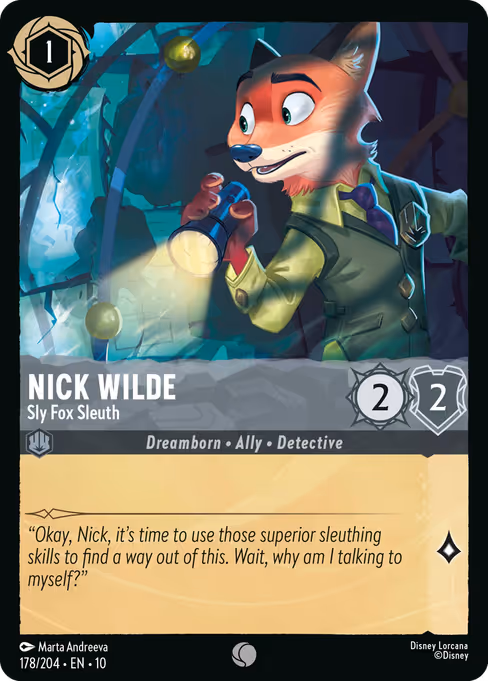 #0178 � Nick Wilde - Sly Fox Sleuth [Foil] (Foil)