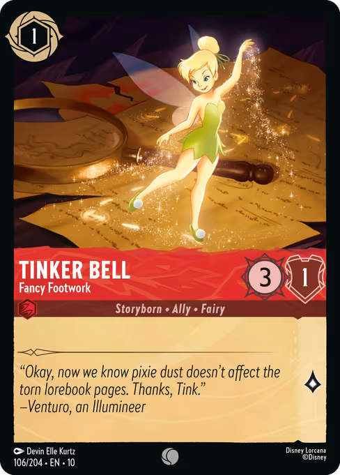 #0106 � Tinker Bell - Fancy Footwork [Foil] (Foil)