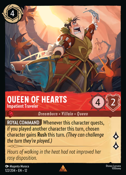 Queen of Hearts Impatient Traveler