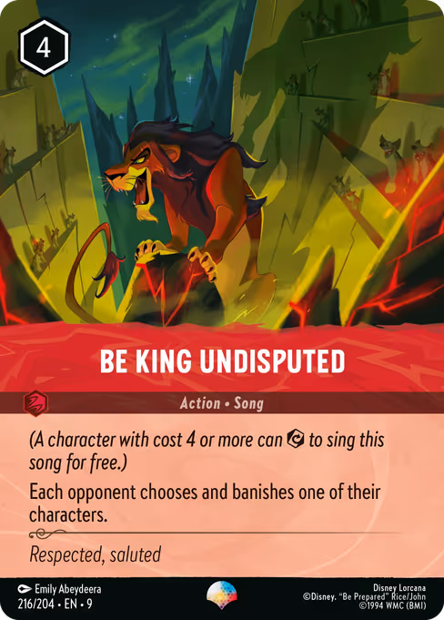 #0216  Be King Undisputed [Epic] (Foil)