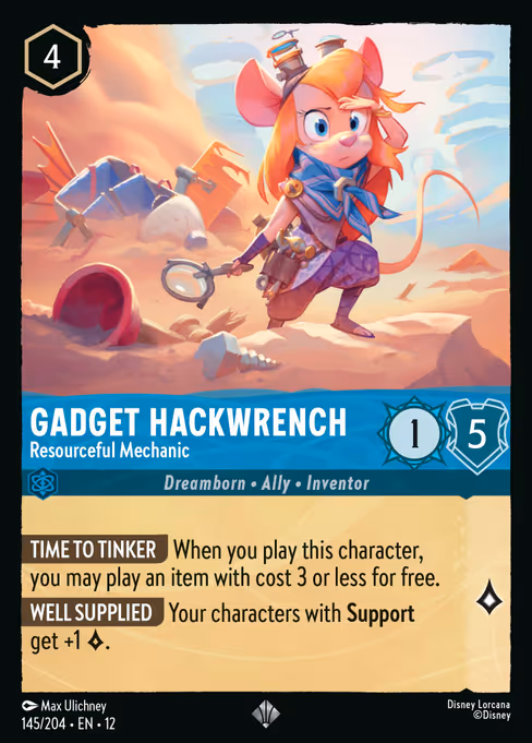 Gadget Hackwrench Resourceful Mechanic