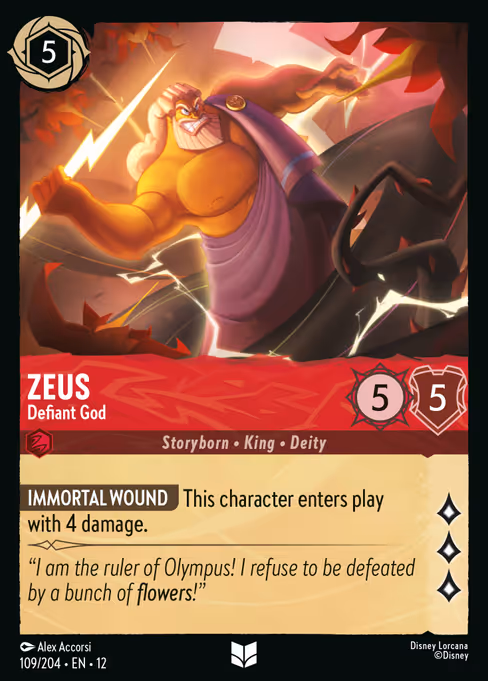 Zeus Defiant God