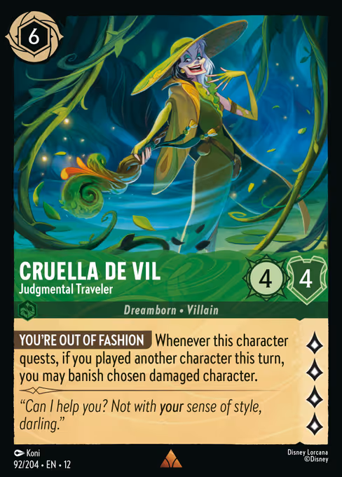 Cruella De Vil Judgmental Traveler