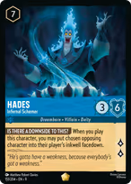 Hades Lorcana card