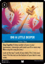 Dig a Little Deeper Lorcana card