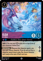 Elsa Lorcana card