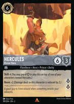 Hercules Lorcana card