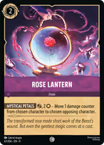 Rose Lantern Lorcana card