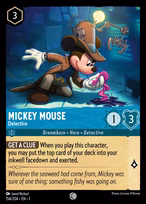 Mickey Mouse Lorcana card