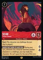 Scar Lorcana card