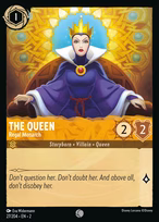 The Queen Lorcana card