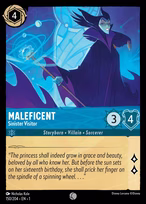 Maleficent Lorcana card