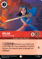 Mulan Lorcana card