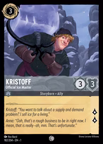 Kristoff Lorcana card