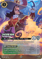 Captain Hook Lorcana card