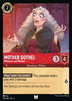 Mother Gothel Lorcana card