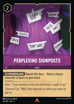 Perplexing Signposts Lorcana card