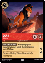 Scar Lorcana card