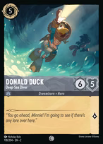 Donald Duck Lorcana card