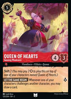 Queen of Hearts Lorcana card