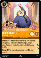Clawhauser Lorcana card
