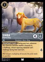 Simba Lorcana card