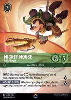 Mickey Mouse Lorcana card
