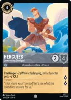 Hercules Lorcana card