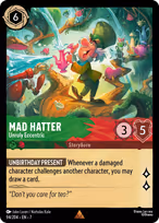 Mad Hatter Lorcana card